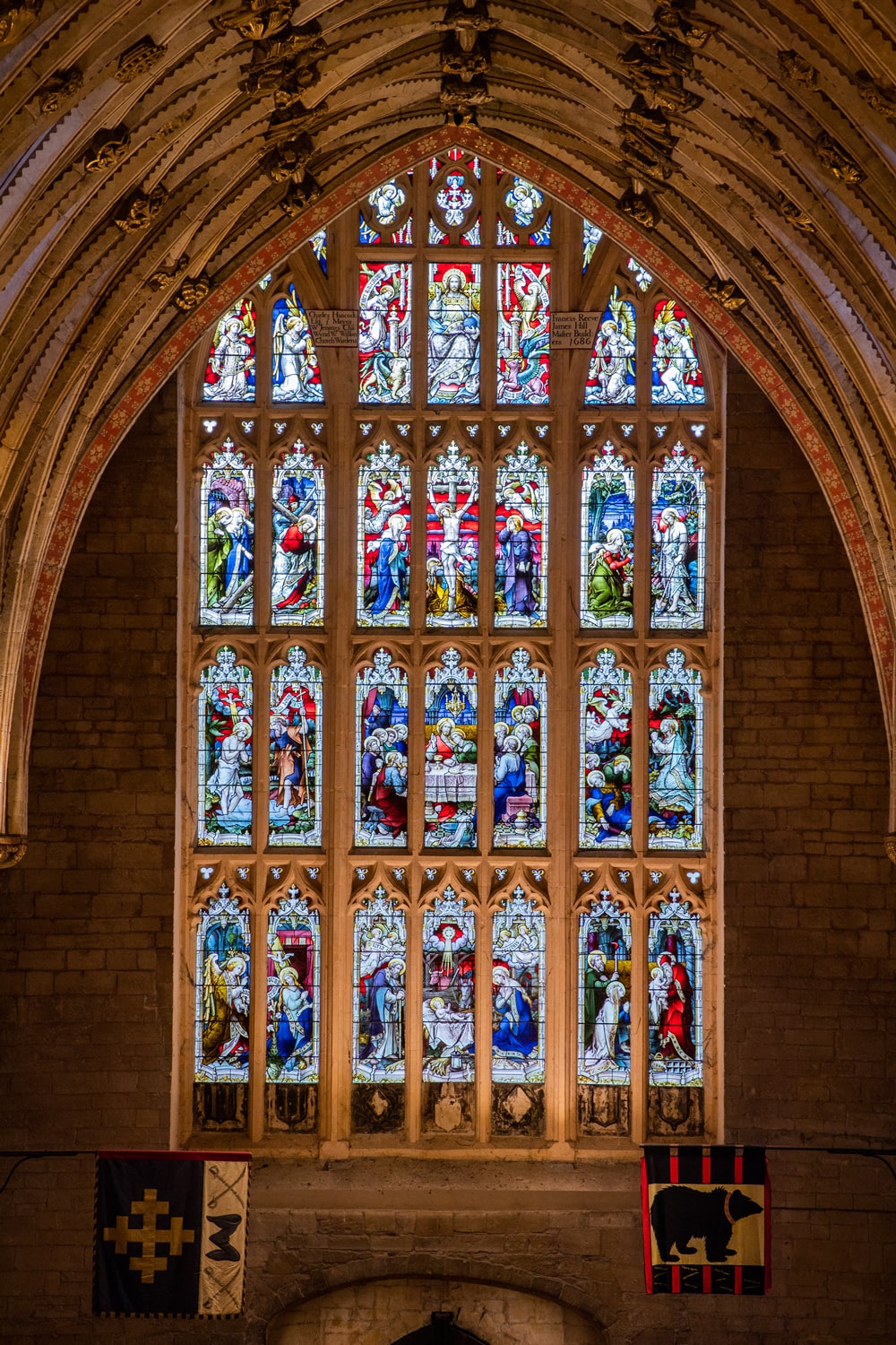 Tewkesbury Abbey Stained Glass Window